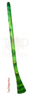Very Long PVC Didgeridoo Computer Design Shape - Swirl Paint (04004)