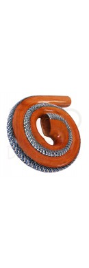 Compact Spiral Didgeridoo Mahogany Snail Dot-Painting Forward Bell (02037)