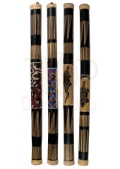 100cm Rainstick Reptile Hand-Carving & Dot-Painting (06004)