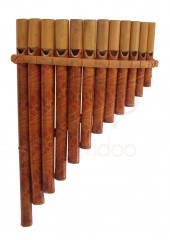 Pan-Flute 12 Bamboo Pipes Natural Brown Finish (01070)